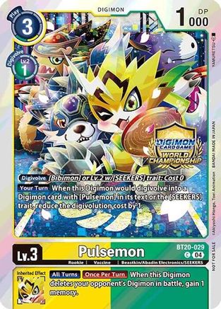 Pulsemon [BT20-029] (Regionals 25-26 Champion Card Set Season 1) [Release Special Booster Ver.2.5 Promos] - Trinity Hobby