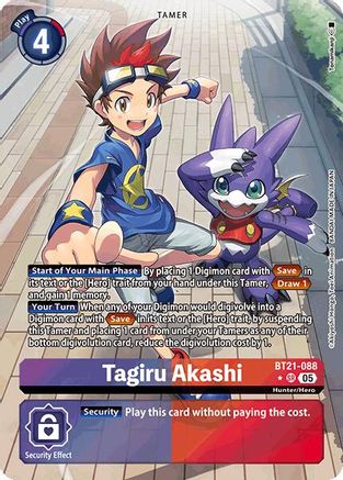 Tagiru Akashi [BT21-088] (Alternate Art) [World Convergence] - Trinity Hobby