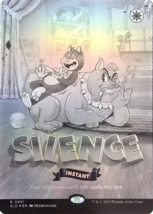 Silence (0881) (Black & White Foil) (SLD-881) - [Secret Lair Drop Series] Foil - Trinity Hobby