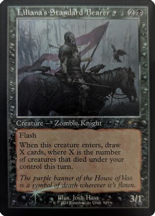 Liliana's Standard Bearer (Retro Frame) (SLD-845) - [Secret Lair Drop Series] Foil - Trinity Hobby