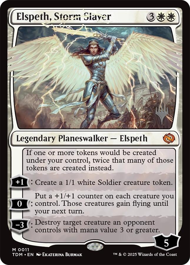 Elspeth, Storm Slayer [Tarkir: Dragonstorm Promos] - Trinity Hobby