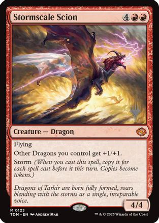 Stormscale Scion (PPTDM-123) - [Promo Pack: Tarkir: Dragonstorm] Foil - Trinity Hobby