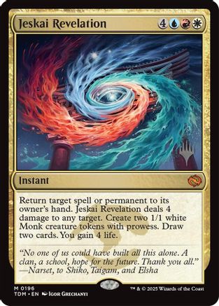 Jeskai Revelation (PPTDM-196) - [Promo Pack: Tarkir: Dragonstorm] Foil - Trinity Hobby