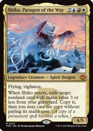 Shiko, Paragon of the Way (PPTDM-223) - [Promo Pack: Tarkir: Dragonstorm] Foil - Trinity Hobby