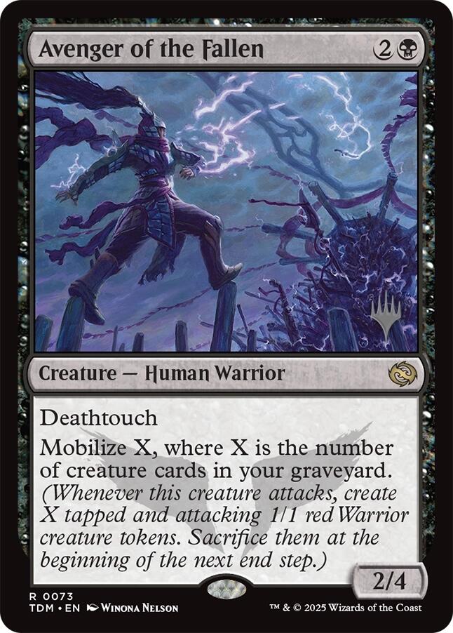 Avenger of the Fallen [Tarkir: Dragonstorm Promos] - Trinity Hobby