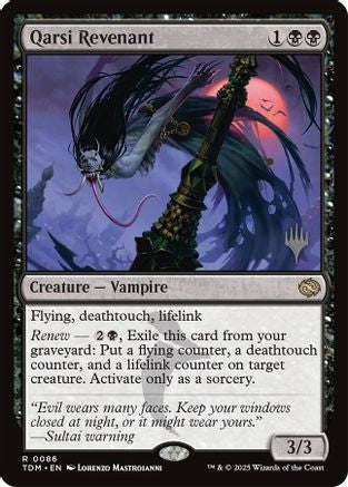 Qarsi Revenant (PPTDM-086) - [Promo Pack: Tarkir: Dragonstorm] Foil - Trinity Hobby