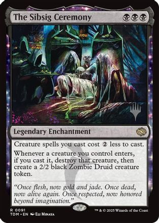 The Sibsig Ceremony (PPTDM-091) - [Promo Pack: Tarkir: Dragonstorm] Foil - Trinity Hobby