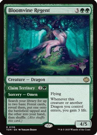Bloomvine Regent (PPTDM-136) - [Promo Pack: Tarkir: Dragonstorm] Foil - Trinity Hobby
