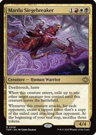 Mardu Siegebreaker (PPTDM-206) - [Promo Pack: Tarkir: Dragonstorm] Foil - Trinity Hobby