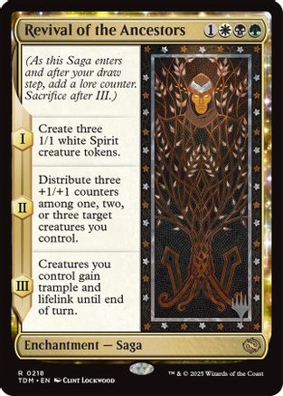 Revival of the Ancestors (PPTDM-218) - [Promo Pack: Tarkir: Dragonstorm] Foil - Trinity Hobby