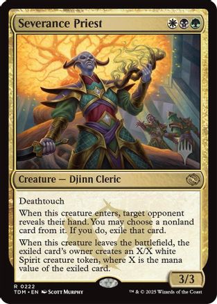 Severance Priest (PPTDM-222) - [Promo Pack: Tarkir: Dragonstorm] Foil - Trinity Hobby