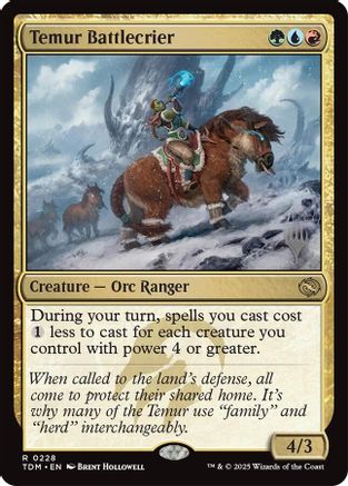 Temur Battlecrier (PPTDM-228) - [Promo Pack: Tarkir: Dragonstorm] - Trinity Hobby