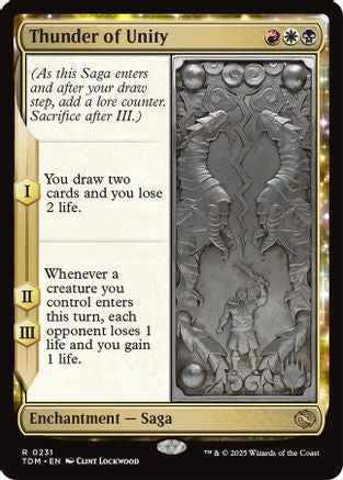 Thunder of Unity (PPTDM-231) - [Promo Pack: Tarkir: Dragonstorm] Foil - Trinity Hobby