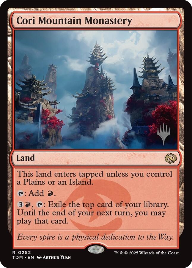 Cori Mountain Monastery [Tarkir: Dragonstorm Promos] - Trinity Hobby