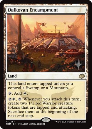 Dalkovan Encampment (PPTDM-253) - [Promo Pack: Tarkir: Dragonstorm] Foil - Trinity Hobby