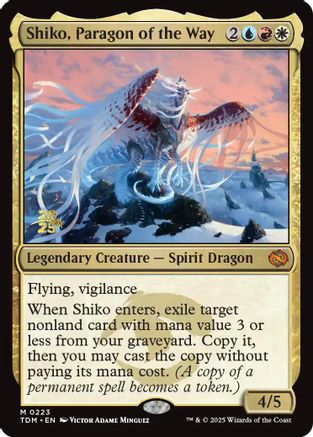 Shiko, Paragon of the Way (PRE-223) - [Prerelease Cards] Foil - Trinity Hobby