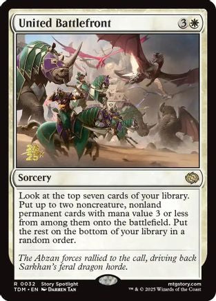 United Battlefront (PRE-032) - [Prerelease Cards] Foil - Trinity Hobby