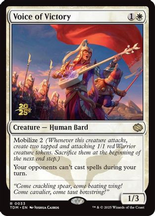 Voice of Victory (PRE-033) - [Prerelease Cards] - Trinity Hobby