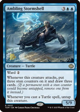 Ambling Stormshell (PRE-037) - [Prerelease Cards] Foil - Trinity Hobby
