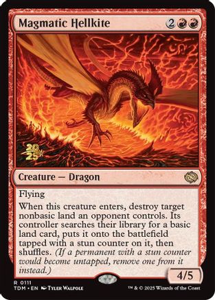 Magmatic Hellkite (PRE-111) - [Prerelease Cards] Foil - Trinity Hobby