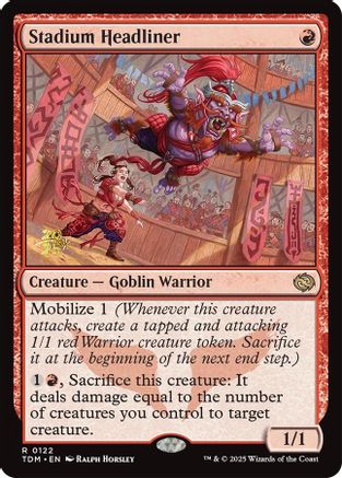 Stadium Headliner (PRE-122) - [Prerelease Cards] Foil - Trinity Hobby