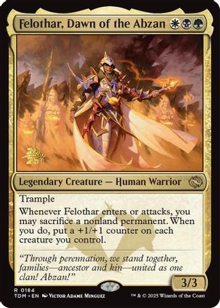 Felothar, Dawn of the Abzan (PRE-184) - [Prerelease Cards] Foil - Trinity Hobby