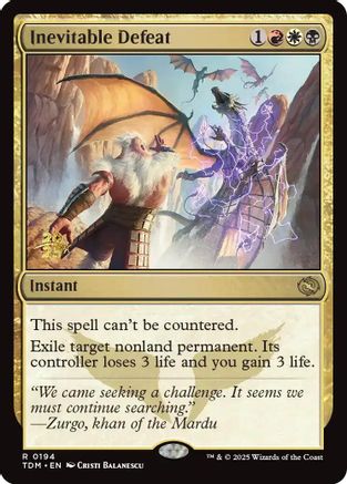 Inevitable Defeat (PRE-194) - [Prerelease Cards] - Trinity Hobby