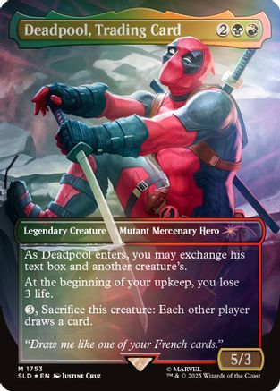 Deadpool, Trading Card (Rainbow Foil) (SLD-1753) - [Secret Lair Drop Series] - Trinity Hobby