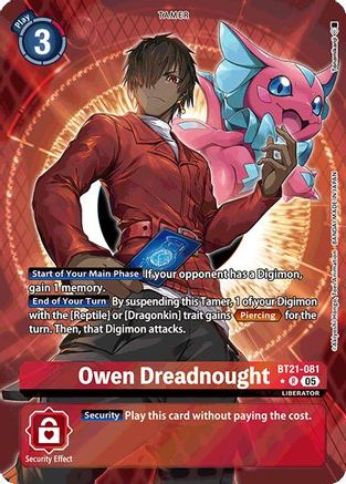 Owen Dreadnought [BT21-081] (Alternate Art) [World Convergence] - Trinity Hobby