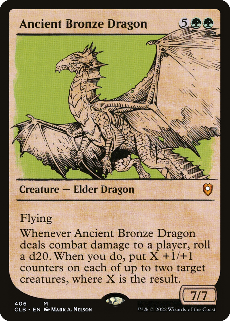 Ancient Bronze Dragon (Showcase) [Commander Legends: Battle for Baldur's Gate] - Trinity Hobby