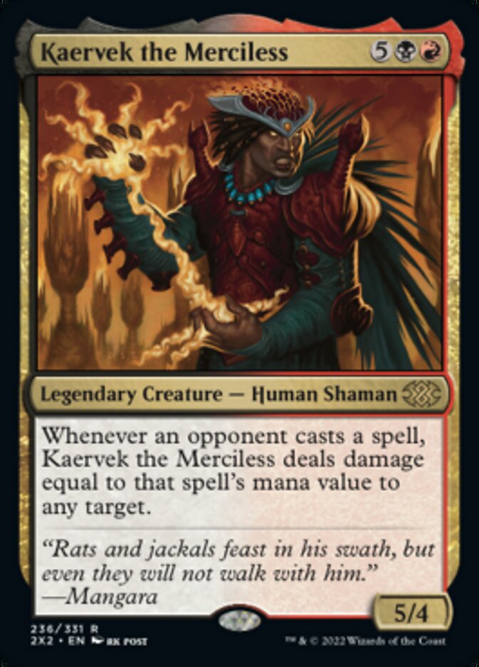 Kaervek the Merciless [Double Masters 2022] - Trinity Hobby