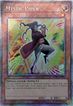 Mystic Piper (Platinum Secret Rare) [RA04-EN005] - Quarter Century Stampede 1st Edition - Platinum Secret Rare - Trinity Hobby