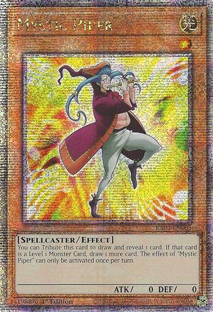 Mystic Piper (Quarter Century Secret Rare) [RA04-EN005] - Quarter Century Stampede 1st Edition - Quarter Century Secret Rare - Trinity Hobby