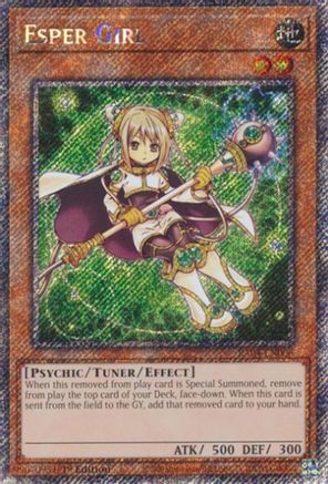 Esper Girl (Platinum Secret Rare) [RA04-EN006] - Quarter Century Stampede 1st Edition - Platinum Secret Rare - Trinity Hobby