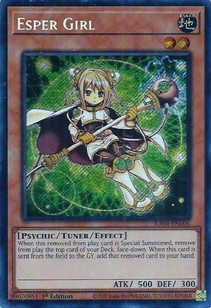 Esper Girl (Secret Rare) [RA04-EN006] - Quarter Century Stampede 1st Edition - Secret Rare - Trinity Hobby