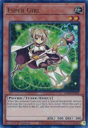 Esper Girl (UR) [RA04-EN006] - Quarter Century Stampede 1st Edition - Ultra Rare - Trinity Hobby
