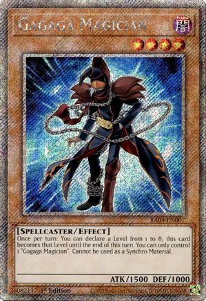 Gagaga Magician (Platinum Secret Rare) [RA04-EN007] - Quarter Century Stampede 1st Edition - Platinum Secret Rare - Trinity Hobby