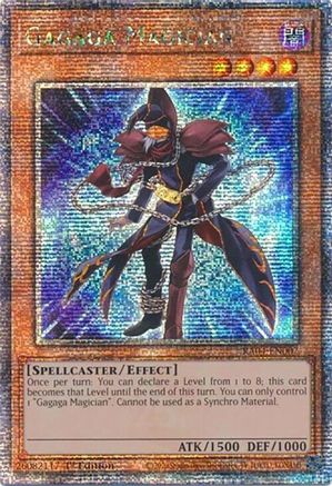 Gagaga Magician (Quarter Century Secret Rare) [RA04-EN007] - Quarter Century Stampede 1st Edition - Quarter Century Secret Rare - Trinity Hobby