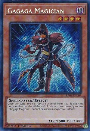 Gagaga Magician (Secret Rare) [RA04-EN007] - Quarter Century Stampede 1st Edition - Secret Rare - Trinity Hobby