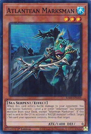 Atlantean Marksman [RA04-EN009] - Quarter Century Stampede 1st Edition - Super Rare - Trinity Hobby