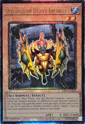 Atlantean Heavy Infantry (Ultimate Rare) [RA04-EN010] - Quarter Century Stampede 1st Edition - Ultimate Rare - Trinity Hobby