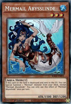 Mermail Abysslinde (CR) [RA04-EN011] - Quarter Century Stampede 1st Edition - Collector's Rare - Trinity Hobby