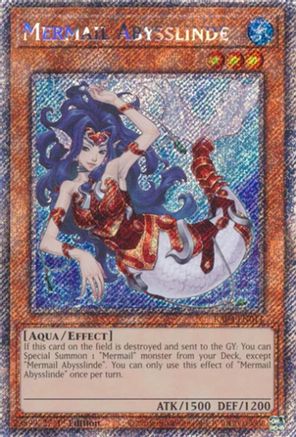 Mermail Abysslinde (Platinum Secret Rare) [RA04-EN011] - Quarter Century Stampede 1st Edition - Platinum Secret Rare - Trinity Hobby