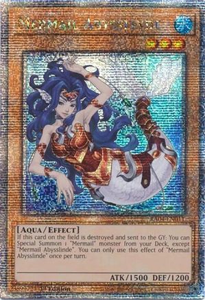 Mermail Abysslinde (Quarter Century Secret Rare) [RA04-EN011] - Quarter Century Stampede 1st Edition - Quarter Century Secret Rare - Trinity Hobby