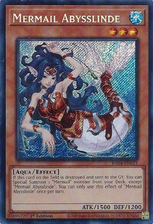 Mermail Abysslinde (Secret Rare) [RA04-EN011] - Quarter Century Stampede 1st Edition - Secret Rare - Trinity Hobby