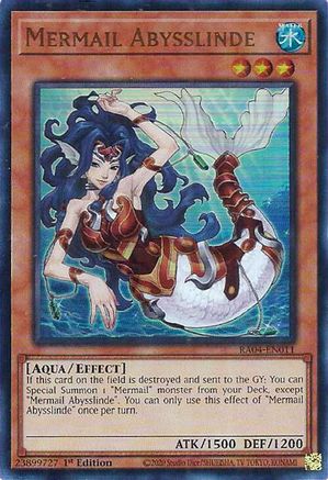 Mermail Abysslinde (UR) [RA04-EN011] - Quarter Century Stampede 1st Edition - Ultra Rare - Trinity Hobby