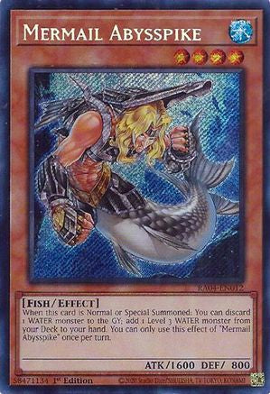 Mermail Abysspike (Secret Rare) [RA04-EN012] - Quarter Century Stampede 1st Edition - Secret Rare - Trinity Hobby