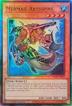 Mermail Abysspike (Ultimate Rare) [RA04-EN012] - Quarter Century Stampede 1st Edition - Ultimate Rare - Trinity Hobby
