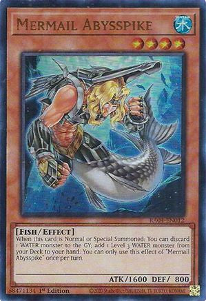 Mermail Abysspike (UR) [RA04-EN012] - Quarter Century Stampede  - Ultra Rare - Trinity Hobby