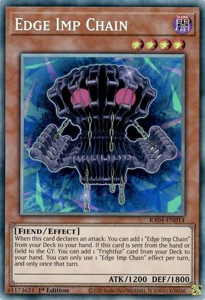 Edge Imp Chain (CR) [RA04-EN014] - Quarter Century Stampede 1st Edition - Collector's Rare - Trinity Hobby